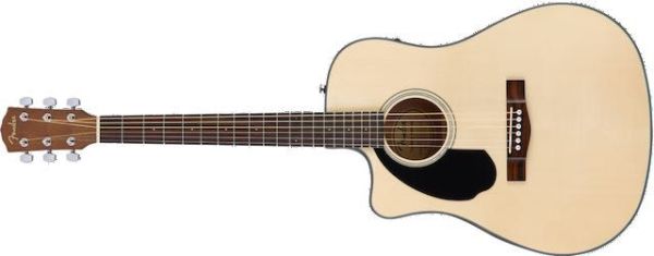 LEFT HAND CLASSIC DESIGN DREADNOUGHT CUTAWAY NATURAL WN W/EL.SYSTEM