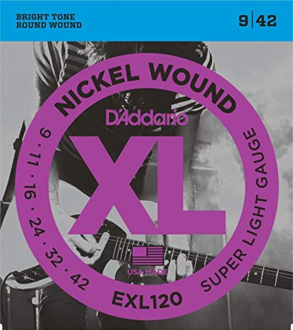 009-042 XL NICKEL ROUND WOUND SUPER LIGHT EL.GUITAR STRINGS SET